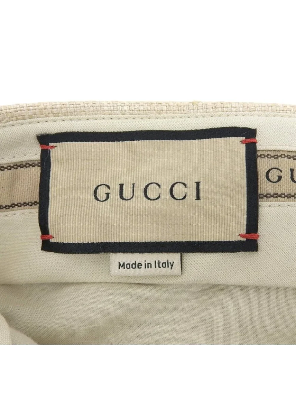 Gucci Silk 100% Pleated Trousers Light Beige 46 Pants